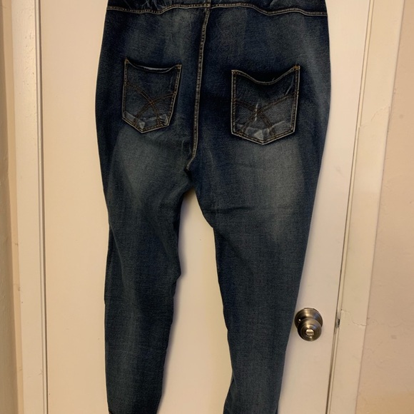 Denim-like stretch pants - Picture 2 of 3